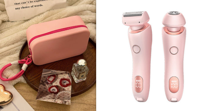 🩷 Glamitup™ 2-in-1 Rechargeable Hair Remover – Smooth, Soft, Effortless Skin