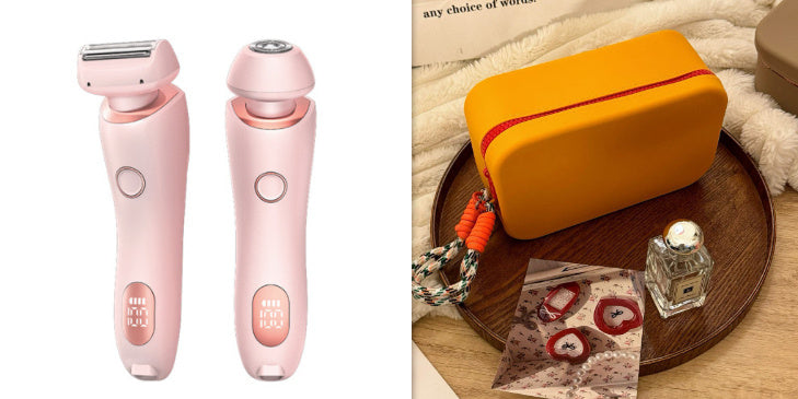 🩷 Glamitup™ 2-in-1 Rechargeable Hair Remover – Smooth, Soft, Effortless Skin