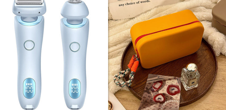 🩷 Glamitup™ 2-in-1 Rechargeable Hair Remover – Smooth, Soft, Effortless Skin