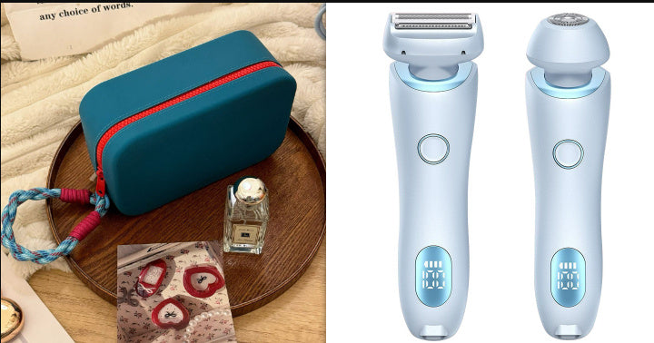 🩷 Glamitup™ 2-in-1 Rechargeable Hair Remover – Smooth, Soft, Effortless Skin
