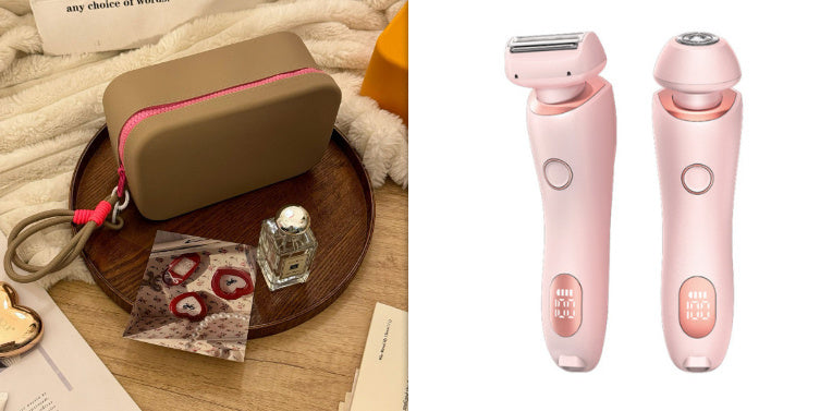 🩷 Glamitup™ 2-in-1 Rechargeable Hair Remover – Smooth, Soft, Effortless Skin