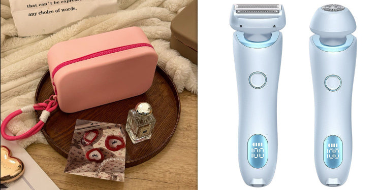 🩷 Glamitup™ 2-in-1 Rechargeable Hair Remover – Smooth, Soft, Effortless Skin