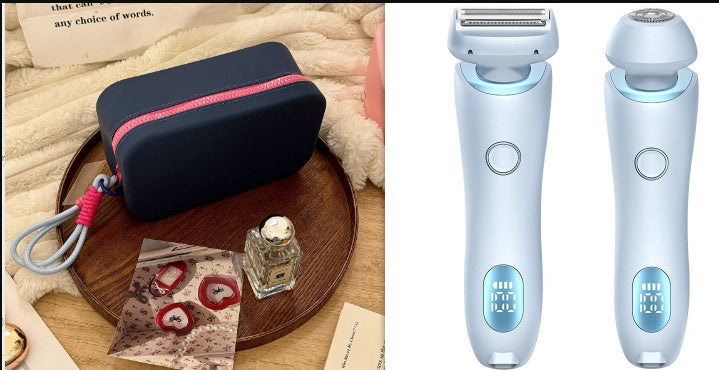 🩷 Glamitup™ 2-in-1 Rechargeable Hair Remover – Smooth, Soft, Effortless Skin