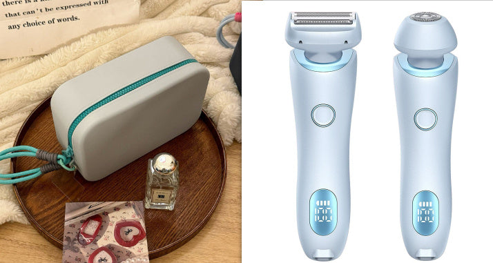 🩷 Glamitup™ 2-in-1 Rechargeable Hair Remover – Smooth, Soft, Effortless Skin