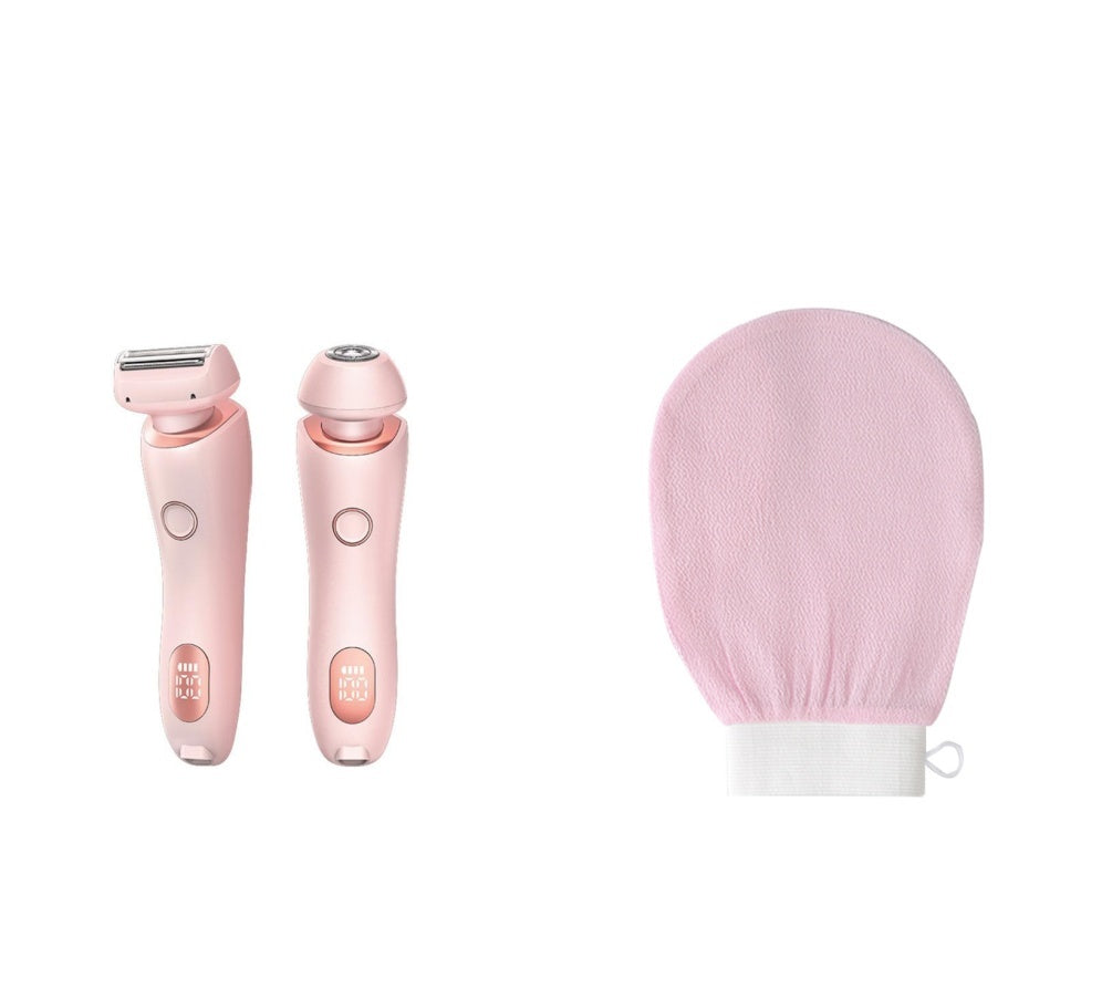 🩷 Glamitup™ 2-in-1 Rechargeable Hair Remover – Smooth, Soft, Effortless Skin